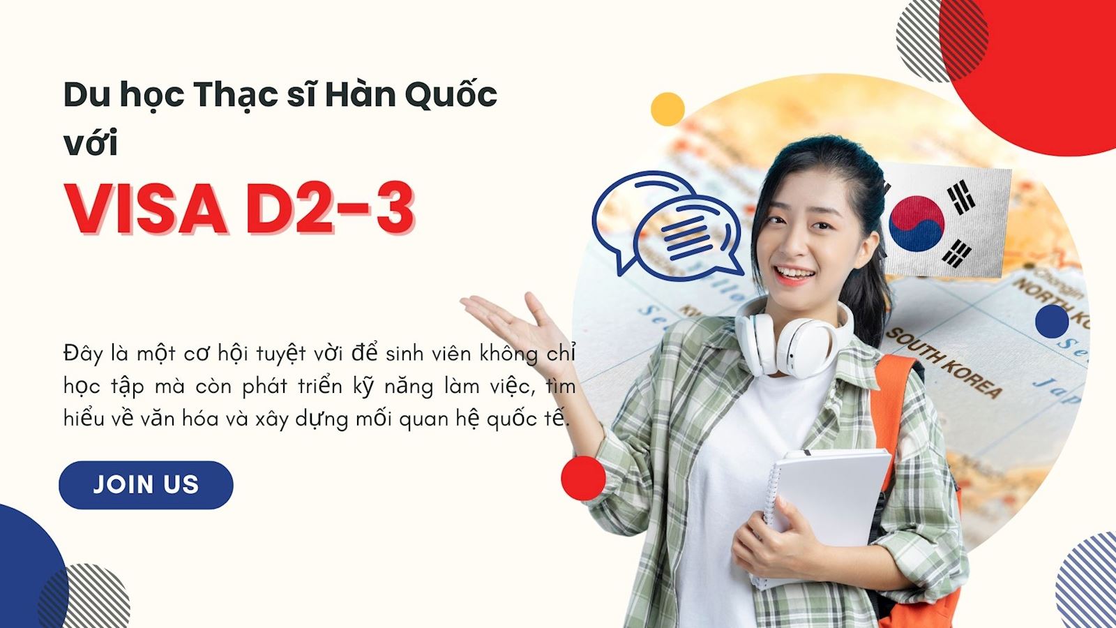 🎓 Chinh Phục Ước Mơ Du Học Thạc Sĩ Hàn Quốc Với Visa D2-3 🌏