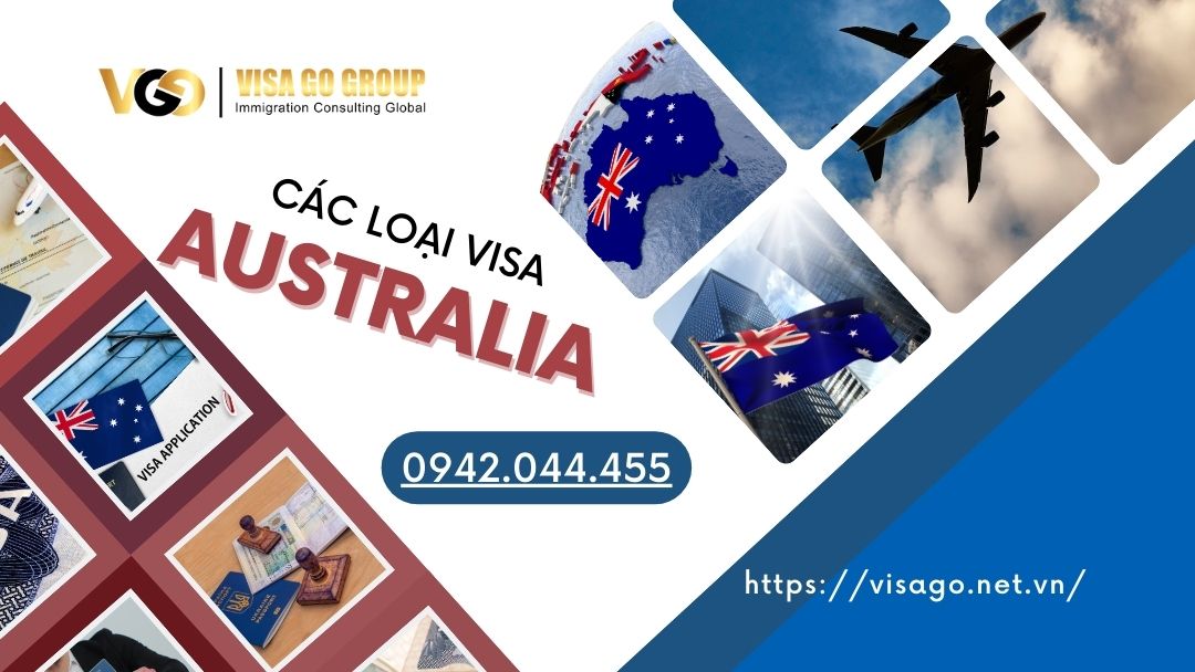 Các loại visa Úc! Hướng dẫn chọn loại Visa phù hợp với bạn